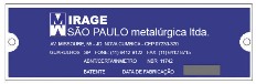 Plaqueta de Identifica��o Porta corta-fogo